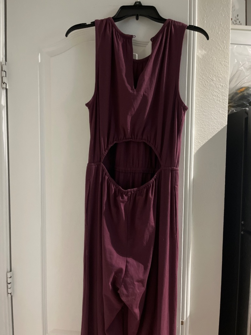 Pact Sleeveless Wide-Leg Jumpsuit in Deep Plum - Picture 3 of 7